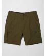 Pantalón Corto Cargo Volcom Miter Iii Cargo 20" verde militar para Hombre frontal