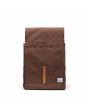 Mochila Herschel City 16L marrón jaspeada abierta