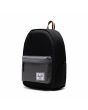 Mochila Herschel Classic XL 30L negra y gris Black Grid-Gargoyle-Sun Orange Unisex lateral