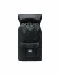 Mochila Herschel Little America Backpack 25L negro jaspeado Unisex abierta