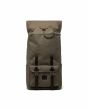 Mochila resistente al agua Herschel Little America Heavyweight Canvas Backpack 25 Litros Ivy Green Unisex abierta
