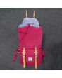 Mochila impermeable Herschel Little America Limited Edition 25L en color granate abierta
