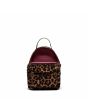 Mochila pequeña Herschel Nova Mini Backpack 9L Leopard Black para mujer abierta