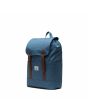 Mochila pequeña Herschel Retreat Small Backpack 15L Copen Blue Crosshatch azul Unisex lateral