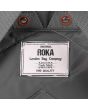 Mochila Mediana Vegana Roka Bantry B Sustainable Nylon Gris Grafito etiqueta