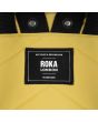 Mochila Pequeña Roka Black Label Bantry B Sustainable Nylon amarillo bambú Edición Limitada etiqueta
