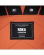 Mochila Pequeña Roka Black Label Bantry B Sustainable Nylon Naranja Rooibos Edición Limitada etiqueta