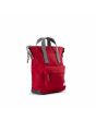 Mochila Pequeña Roka Bantry B Sustainable Nylon rojo arándano lateral