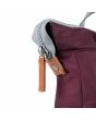 Mochila Pequeña impermeable Roka Bantry B Sustainable Nylon Plum cremallera