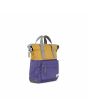 Mochila Pequeña Roka Creative Waste Two Tone Bantry B Recycled Nylon amarilla y violeta lateral