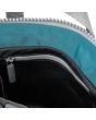 Mochila Pequeña Roka Creative Waste Two Tone Bantry B Sustainable Nylon azul y negra interior
