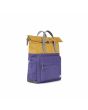 Mochila Mediana Roka Creative Waste Two Tone Canfield B Recycled Nylon Amarilla y violeta lateral