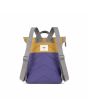 Mochila Mediana Roka Creative Waste Two Tone Canfield B Recycled Nylon Amarilla y violeta posterior
