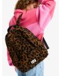 Mujer con Mochila Mediana Roxy Urban Party 15,8 Litros Marrón con estampado de leopardo