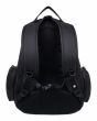 Mochila grande para skate Element Mohave 2.0 negra 30 Litros posterior