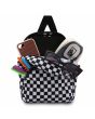 Mochila pequeña Vans Got This Mini Negra y Blanca Checkerboard para mujer compartimentos