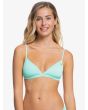 Top de bikini de triángulo fijo Roxy Mind Of Freedom para mujer frontal