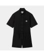 Mono corto Jumpsuit Carhartt WIP W' Craft Short Coverall Negro para mujer