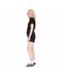 Mujer con Mono corto Volcom Wheelfrite Negro lateral 