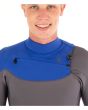 Traje de Surf de Neopreno Hurley Advantage 4/3mm Fullsuit para hombre en color azul y gris pecho