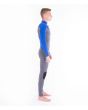 Traje de Surf de Neopreno Hurley Advantage 4/3mm Fullsuit para hombre en color azul y gris derecha