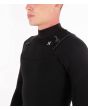 Traje de Surf de Neopreno Hurley Advantage Plus 5/3mm para hombre en color negro Fullsuit hombro