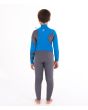 Niño con traje de surf con cremallera en el pecho Hurley Advantage 4/3 gris posterior