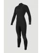 Traje de surf con cremallera en el pecho O'Neill Hyperfreak 4/3 Plus negro para mujer 