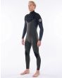 Neopreno con cremallera en el pecho Rip Curl Dawn Patrol 4/3 Verde para hombre izquierda