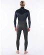 Neopreno con cremallera en el pecho Rip Curl Dawn Patrol 4/3 Verde para hombre posterior