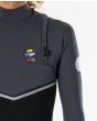 Hombre con Traje de Neopreno sin cremallera Rip Curl Flashbomb Searh 4/3mm gris cierre