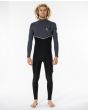 Hombre con Traje de Neopreno sin cremallera Rip Curl Flashbomb Searh 4/3mm gris 