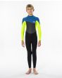 Traje de neopreno con cremallera en la espalda Rip Curl Omega 5/3 Back Zip Junior neon lime para chico