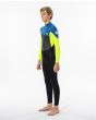 Traje de neopreno con cremallera en la espalda Rip Curl Omega 5/3 Back Zip Junior neon lime para chico lateral