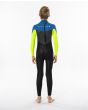 Traje de neopreno con cremallera en la espalda Rip Curl Omega 5/3 Back Zip Junior neon lime para chico posterior