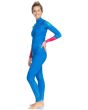 Traje de Neopreno Roxy 4/3mm POP Surf azul para mujer lateral
