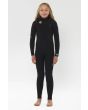 Traje de surf de neopreno Sisstrevolution Seven Seas Youth 4/3mm con cremallera en el pecho para chica en color negro