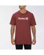 Camiseta de Manga Corta Hurley para Hombre Premium One And Only Solid Roja Frontal