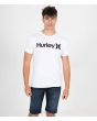 Camiseta Premium de Manga Corta para Hombre Hurley One & Only blanca Frontal