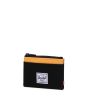 Cartera Herschel Supply Company Oscar - Black Crosshatch - Black Ripstop - Blazing Orange Lateral