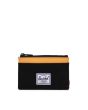 Cartera Herschel Supply Company Oscar - Black Crosshatch - Black Ripstop - Blazing Orange Frontal
