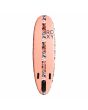 Tabla de Paddle Surf hinchable para SUP Roxy iSup Hanalei 9'6"  280L Litros color rosa bottom