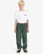 Niño con Pantalón de pana con cintura elástica Billabong Youth Larry Cord Verde ajuste relajado