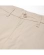 Pantalón Chino Carhartt WIP Sid Pant Wall beige para hombre cierre