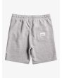 Pantalón corto de chándal Quiksilver Easy Day Boy gris para niños de 8 a 16 años posterior