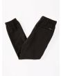 Pantalón deportivo de forro polar Volcom Iconic Stone negro para niño bolsillo