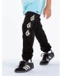 Niño con pantalón deportivo de forro polar Volcom Iconic Stone negro 