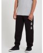 Pantalón Deportivo de forro polar Volcom Iconic Stone Black para hombre