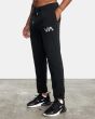 Hombre con Pantalón jogger Rvca Swift Sweat negro izquierda
