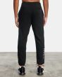 Hombre con Pantalón jogger Rvca Swift Sweat negro posterior